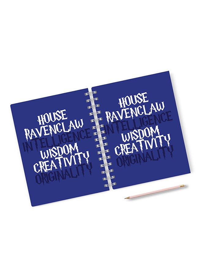 A4 Harry Potter Hard Notebook Purple/White