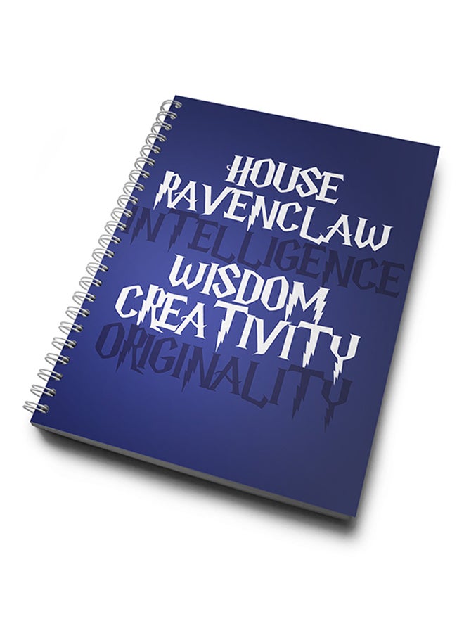A4 Harry Potter Hard Notebook Purple/White