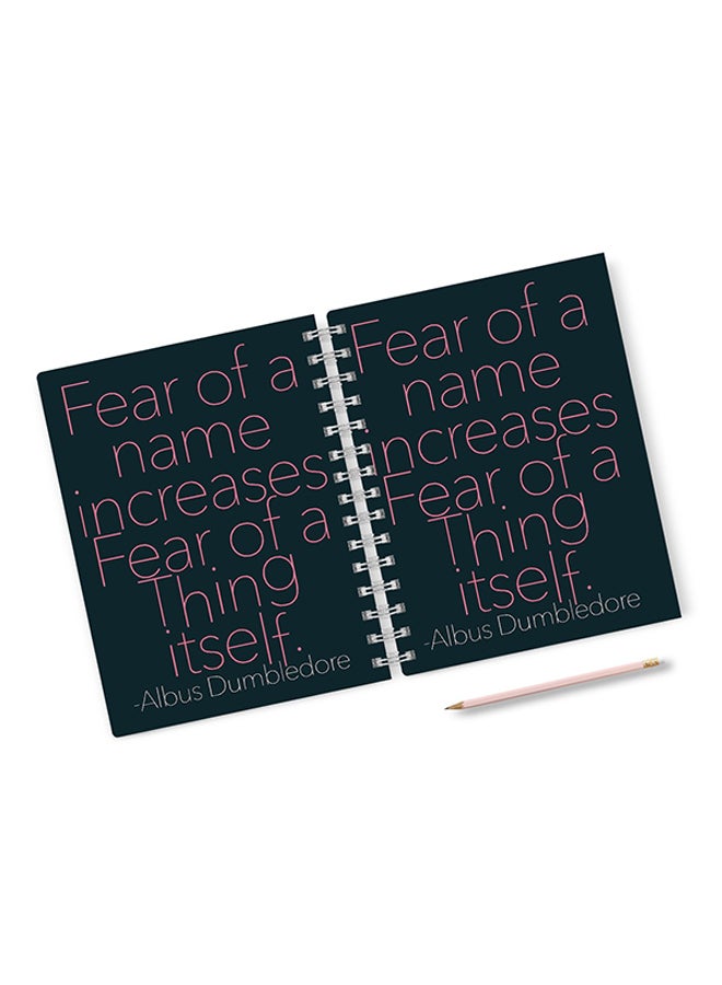 A4 Harry Potter believing Hard Notebook Multicolour