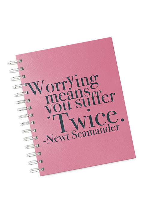 A4 Newt Scamander Hard Notebook Pink