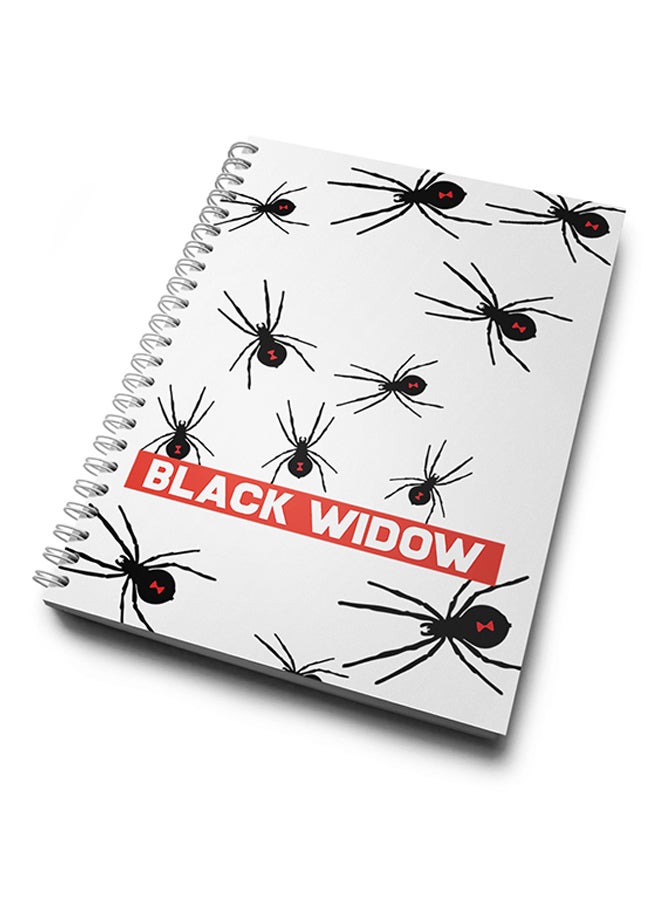 A4 Black Widow Art Hard Notebook Multicolour