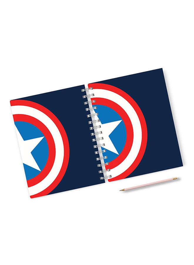 A4 Hard Notebook Blue/Red
