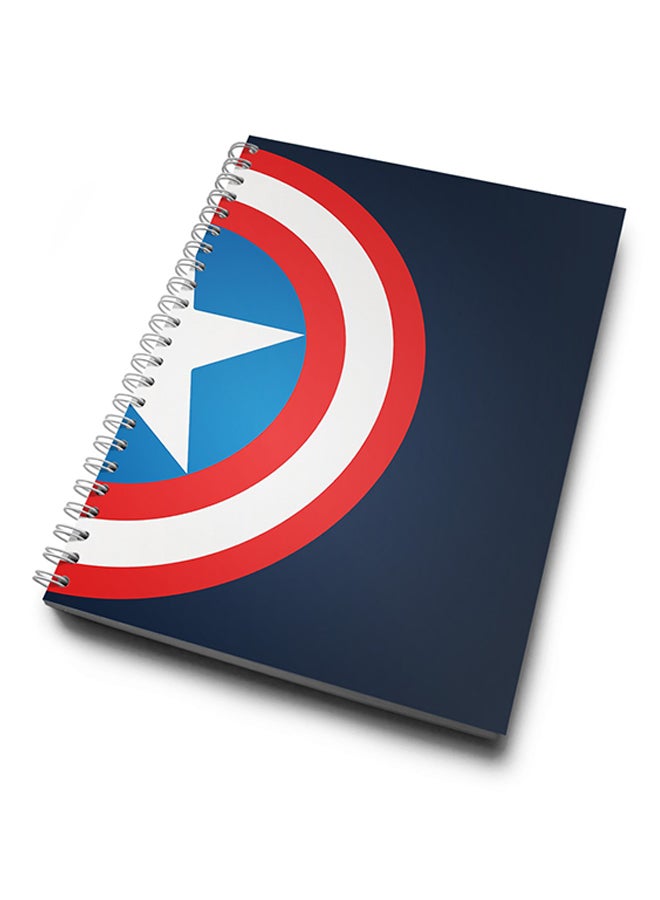 A4 Hard Notebook Blue/Red