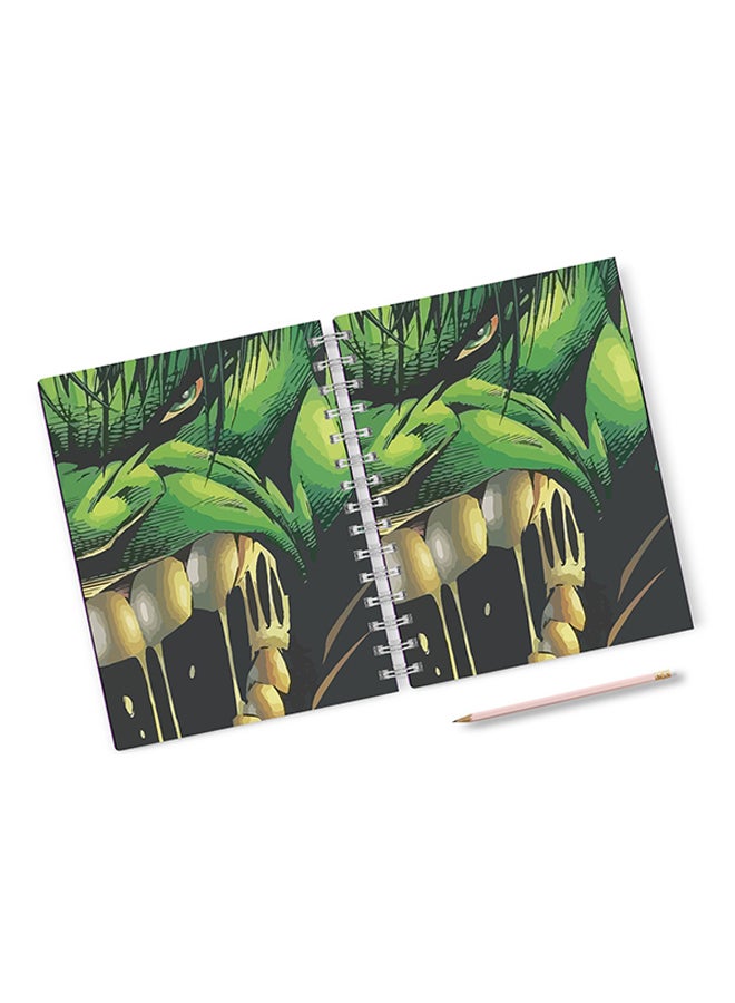 A4 Bad Hulk Hard Notebook Multicolour