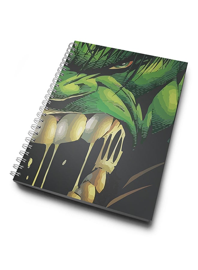 A4 Bad Hulk Hard Notebook Multicolour