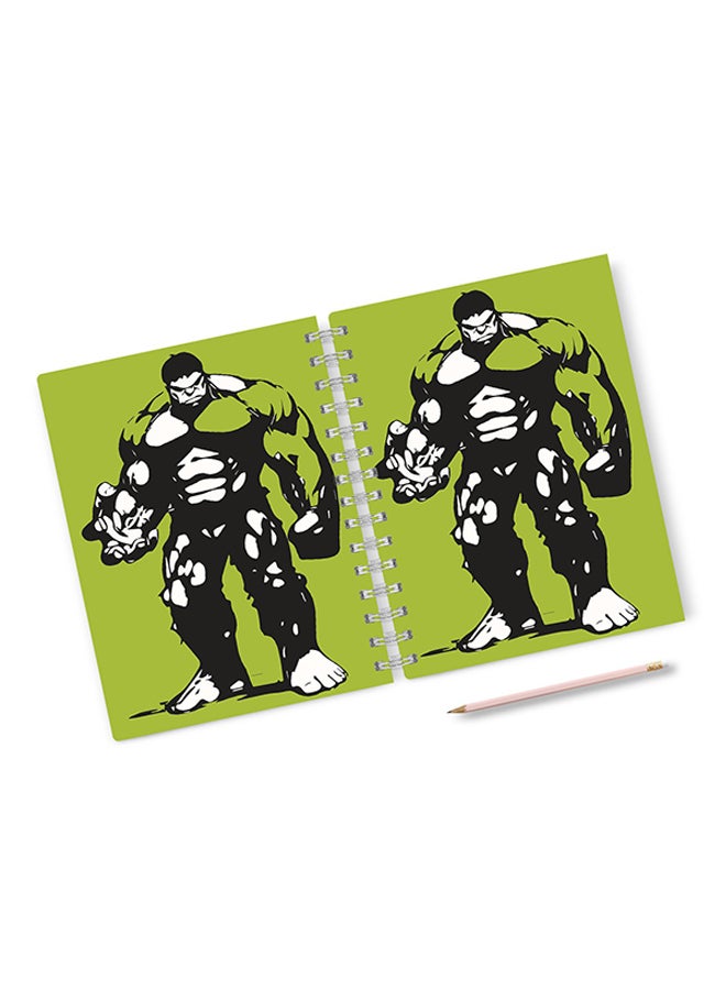 A4 Minimal Style Hard Notebook Green