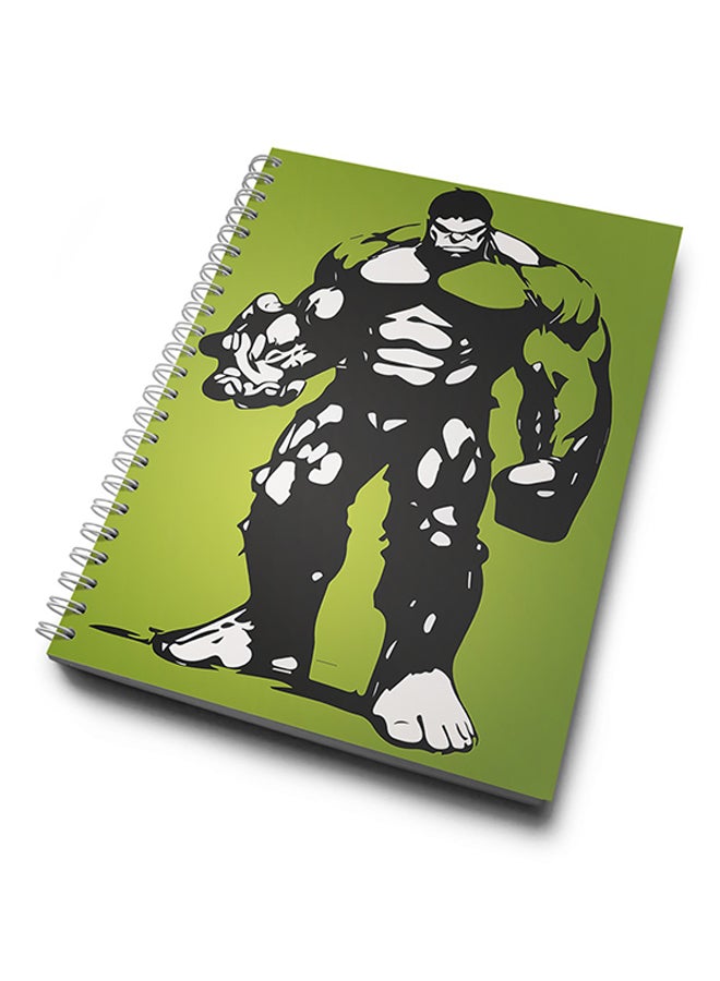 A4 Minimal Style Hard Notebook Green