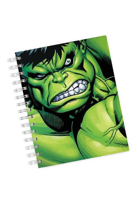 A4 Hulk Hard Spiral Notebook Multicolour Green