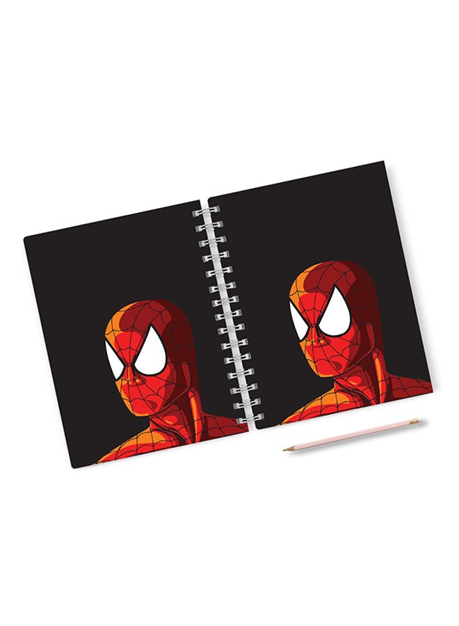 A4 Minimal Spider Man Hard Notebook Red/Black/White