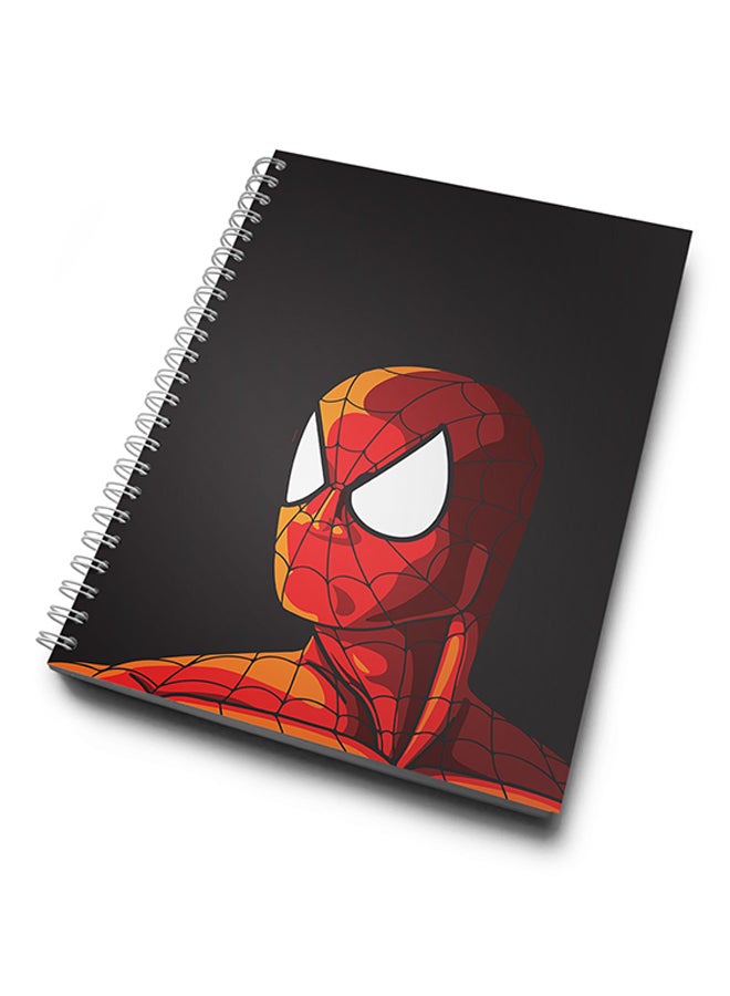 A4 Minimal Spider Man Hard Notebook Red/Black/White