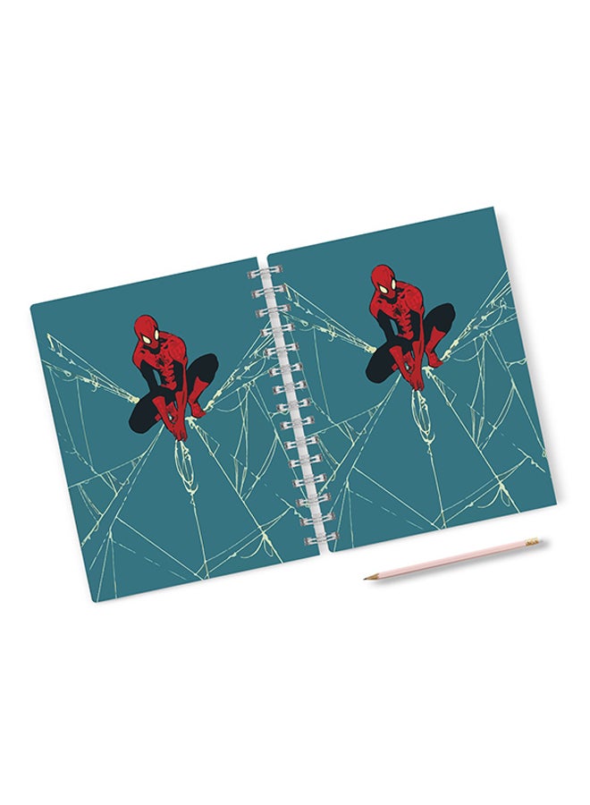 A4 Spider Man Hard Notebook Blue/Red