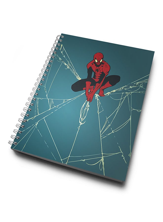 A4 Spider Man Hard Notebook Blue/Red