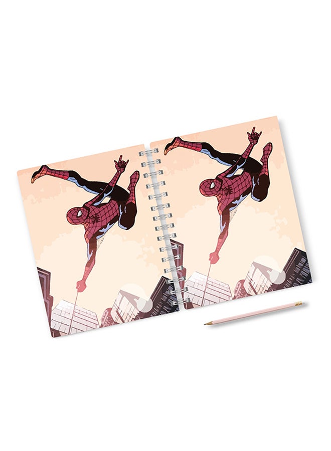 LOUD UNIVERSE - A4 Action Spider Man Hard Notebook Multicolour - Image 1