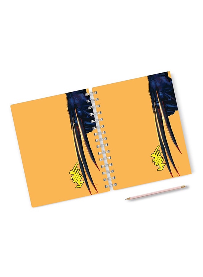 A4 Funny Quote Hard Notebook Blue/Brown/Yellow