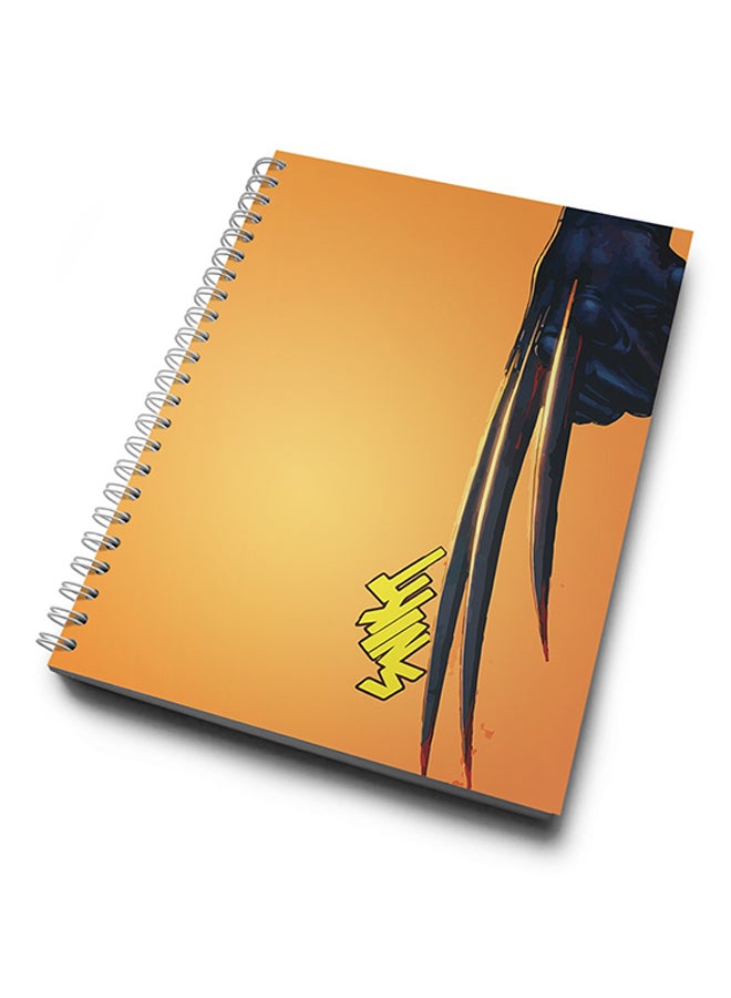 A4 Funny Quote Hard Notebook Blue/Brown/Yellow