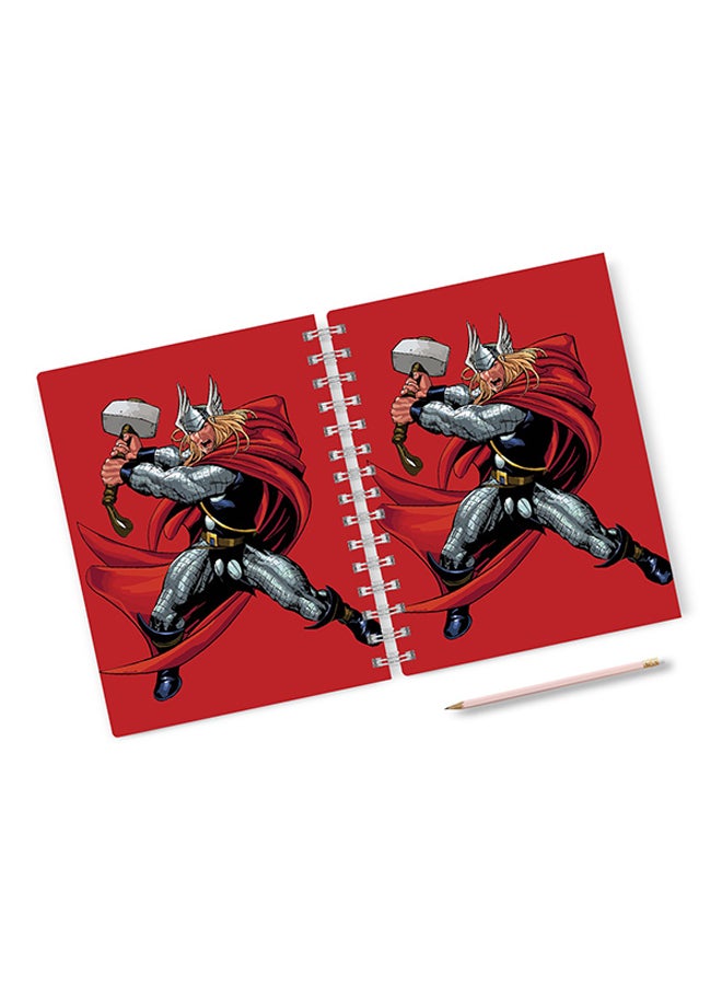 A4 Thor Action Hard Notebook Multicolour
