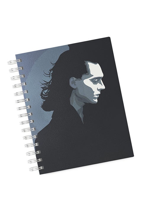 A4 Loki Hard Notebook Black/Grey