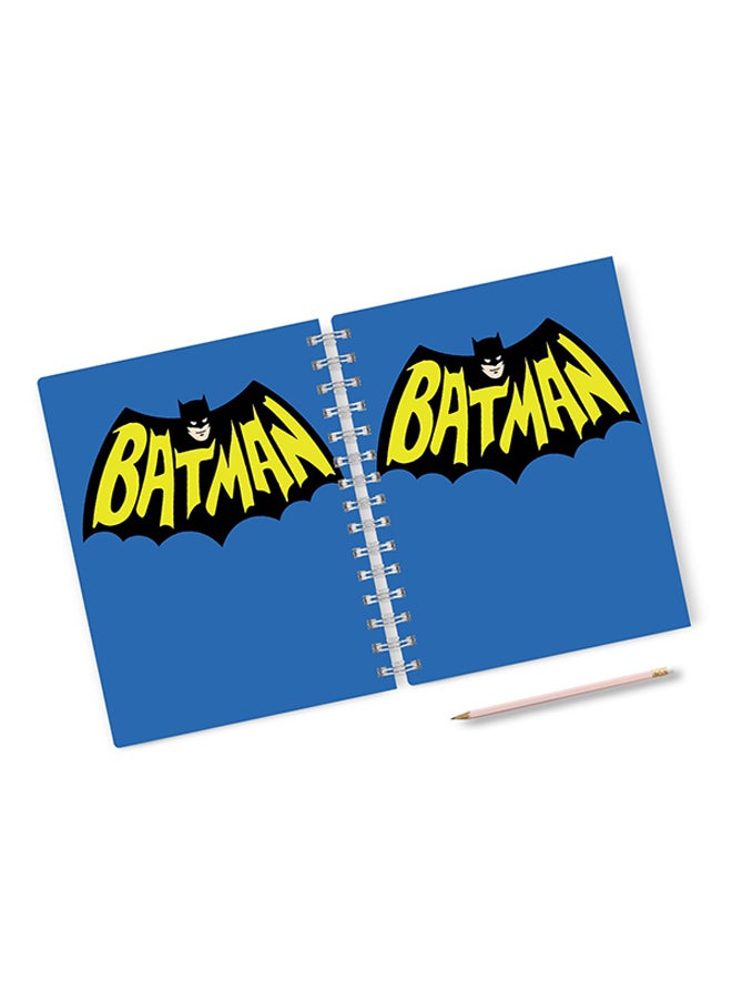 A4 Batman Cute Hard Notebook Blue
