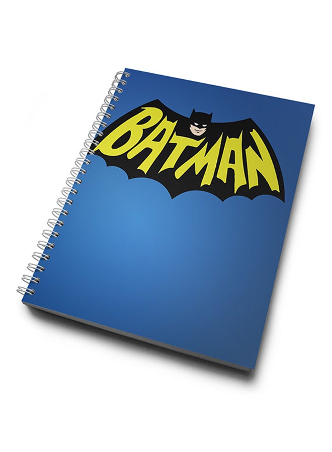 A4 Batman Cute Hard Notebook Blue