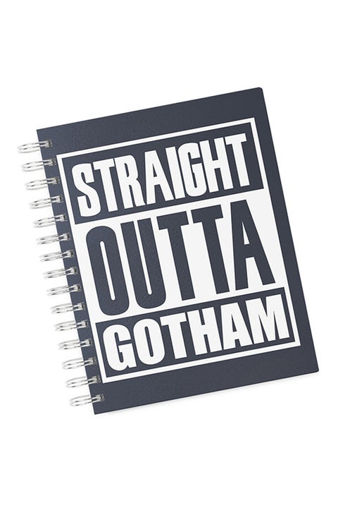 A4 Straight Outta Gotham Hard Notebook Multicolour