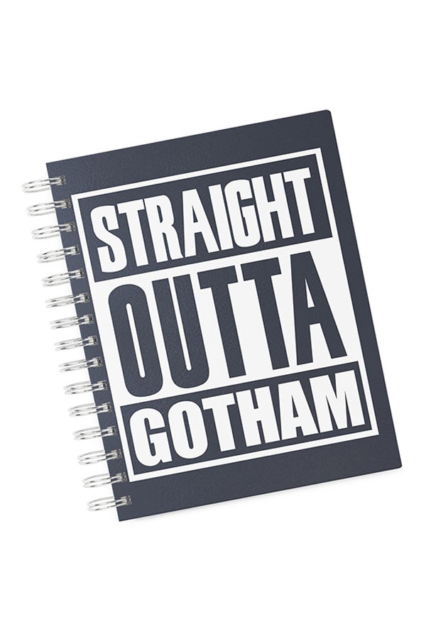 A4 Straight Outta Gotham Hard Notebook Multicolour