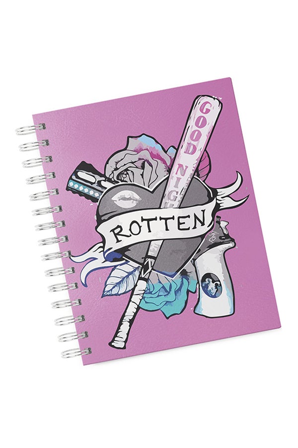 LOUD UNIVERSE - A4 Rotten Harley Quinn Tattoo Hard Notebook Multicolour - Image 1