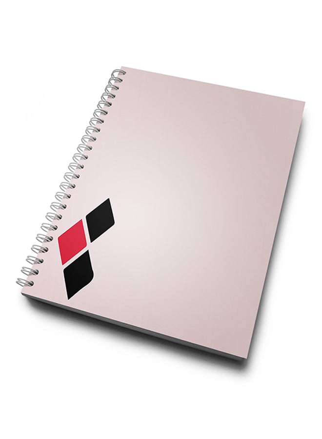 A4 Harley Quinn Pattern Hard Notebook white