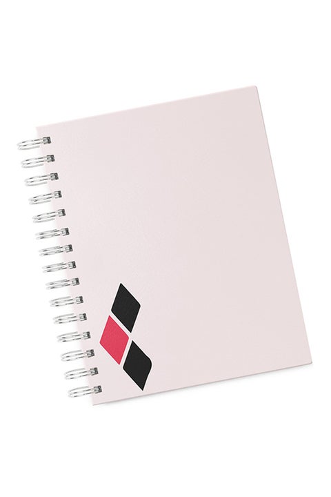 A4 Harley Quinn Pattern Hard Notebook white