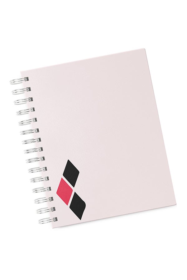 A4 Harley Quinn Pattern Hard Notebook white