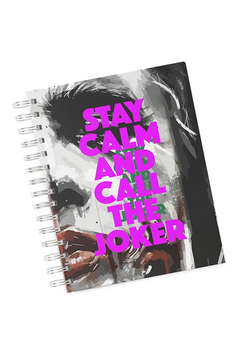 A4 Calm Joker Suicide Squad Hard Notebook Multicolour