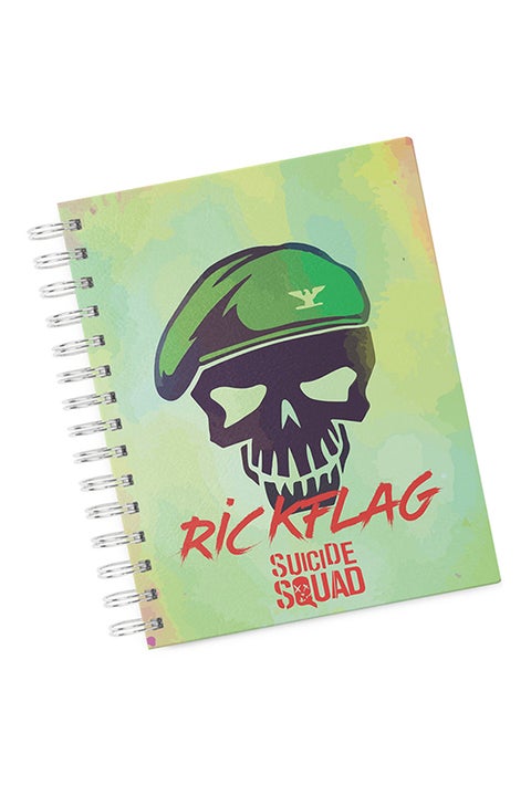 A4 Rick Flag Hard Notebook Green