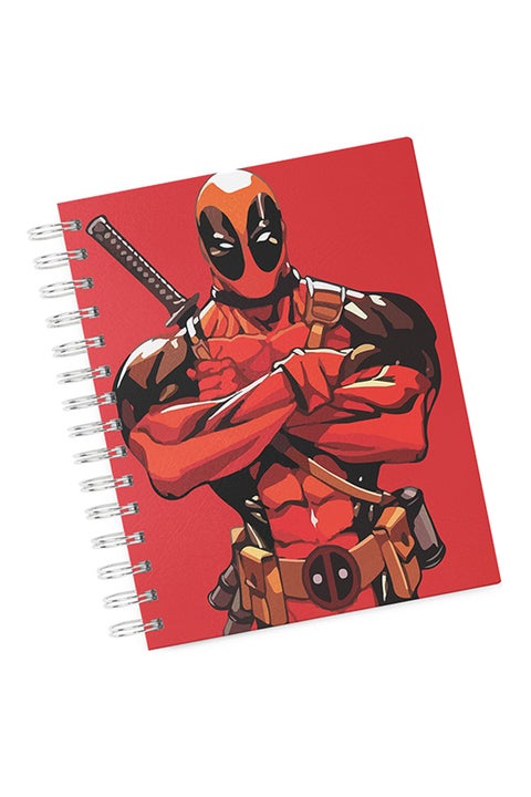A4 Red Character Hard Notebook Multicolour