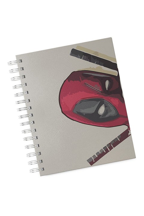 A4 Deadpool Hardcover Notebook Grey/Red/Black