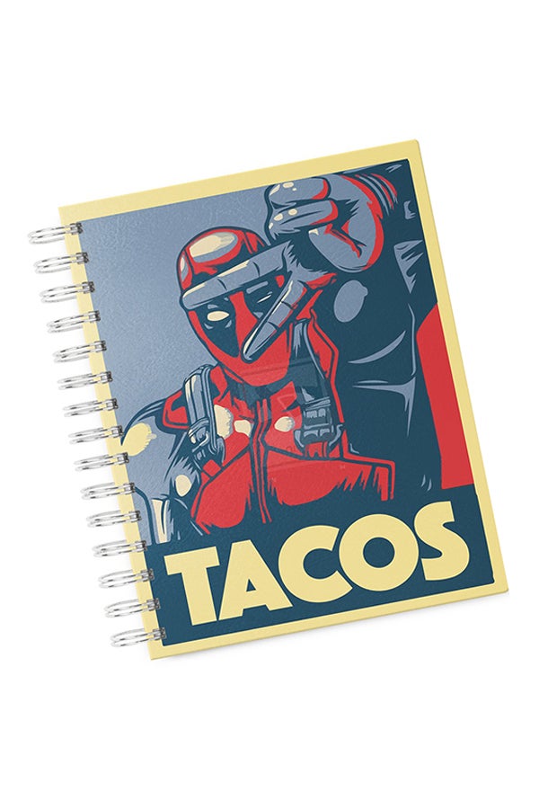 A4 Dead Pool Hard Notebook Multicolour