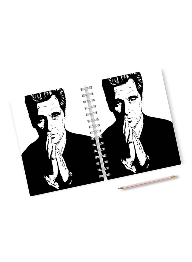 A4 Don Quote Movie Scarface Hard Notebook Multicolour