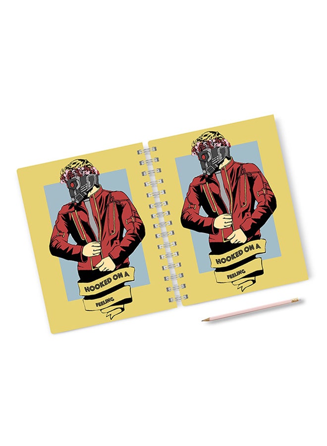 A4 Guardians Of The Galaxy Hard Notebook Multicolour