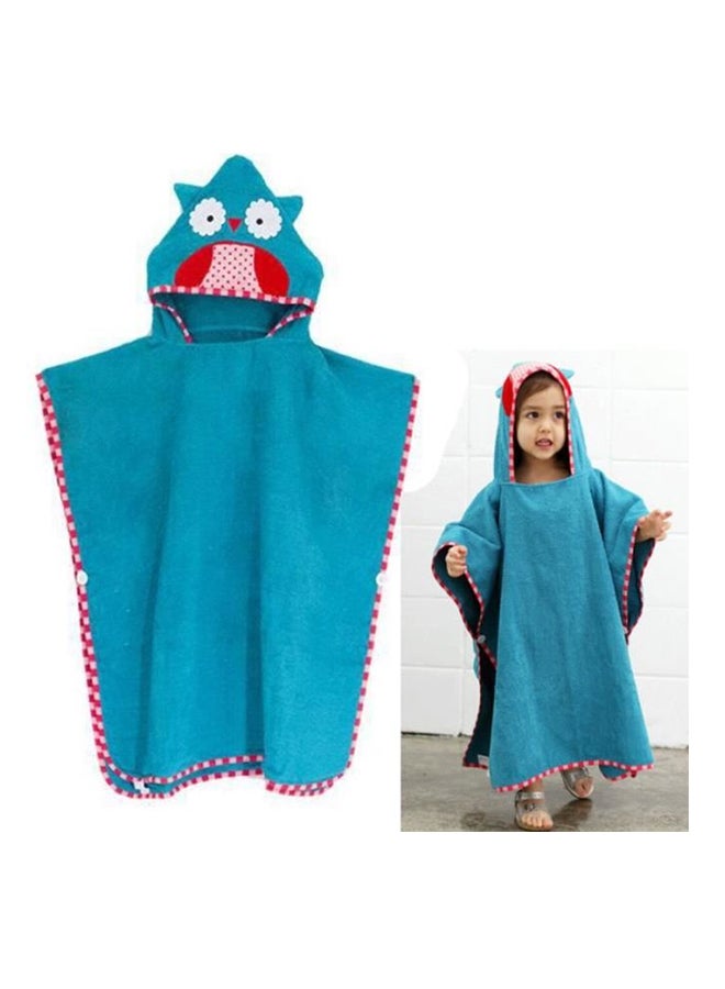 Cotton Printed Bathrobe With Hood  - Image 1