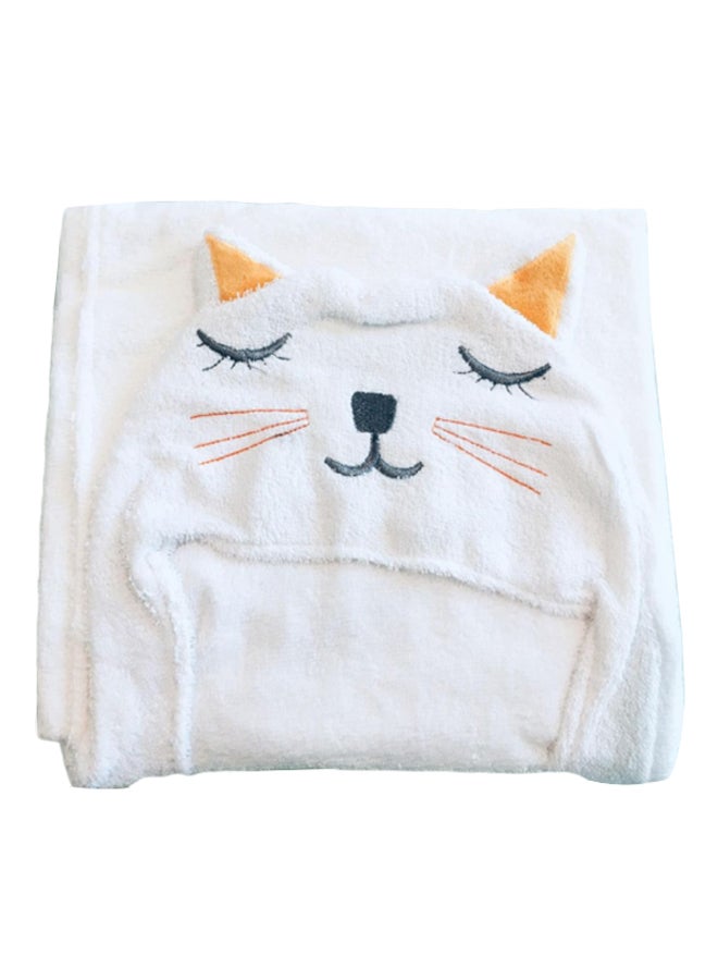 Cotton Hooded Bathrobe Towel - Image 1