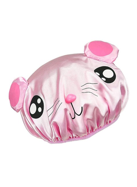 Double Layer Waterproof Polyester Shower Cap