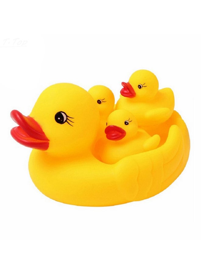4-Piece Floating Rubber Duckies Bath Set - Image 1