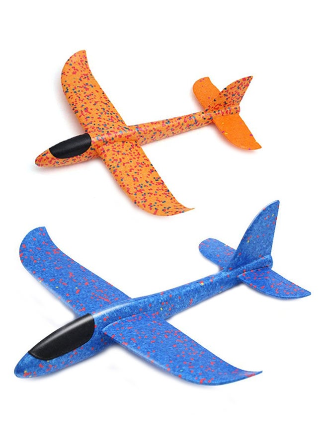2-Piece Airplane Manual Throwing Fun Challenging Model Foam Airplane 35cm - Image 1
