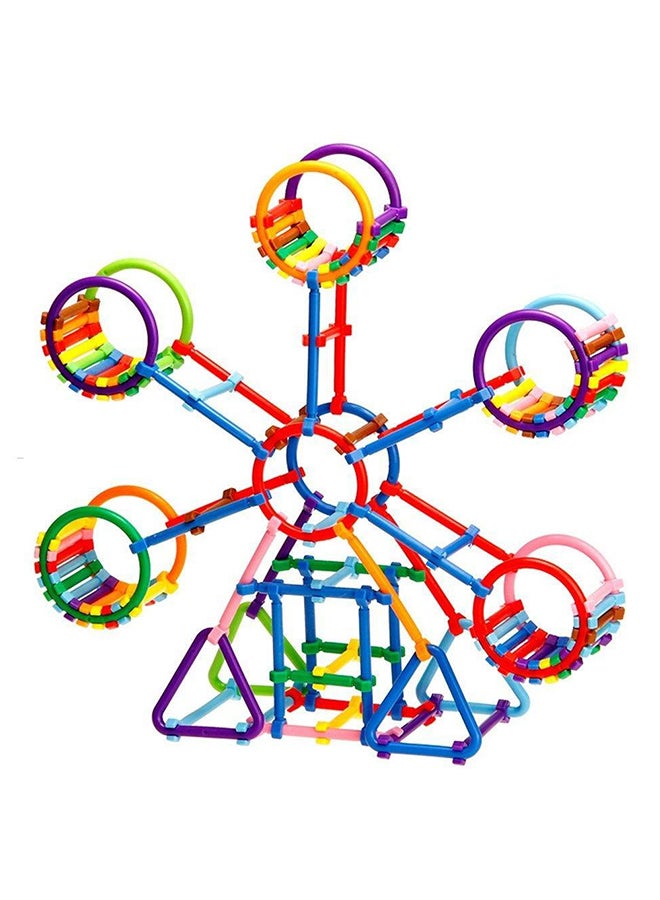 مكعبات بناء أحجية ثلاثية الأبعاد بأشكال هندسية مختلفة تتكون من 256 قطعة 9 x 7بوصة