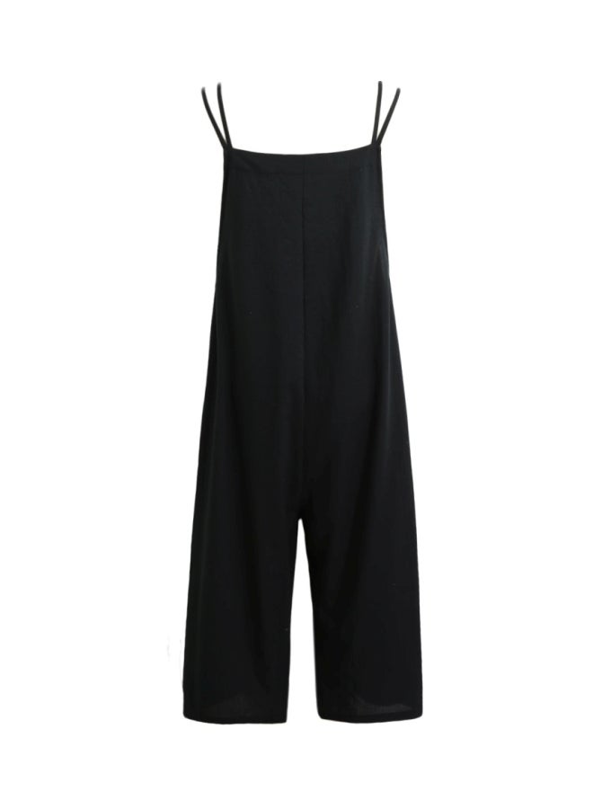 Cotton Jumpsuit Black - Image 2