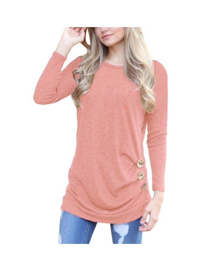 Long Sleeves T-shirt Pink  - Image 1