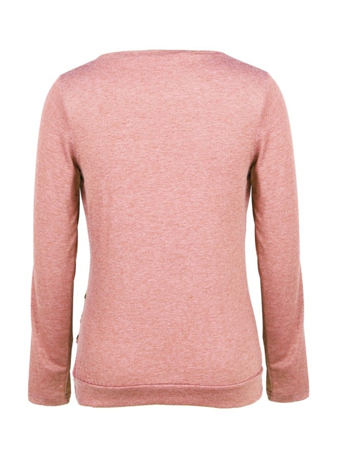 Long Sleeves T-shirt Pink  - Image 2