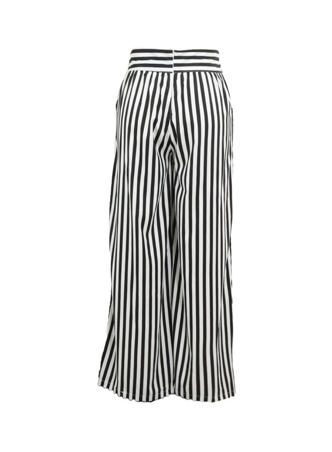 High Waist Pants Black/White - Image 2