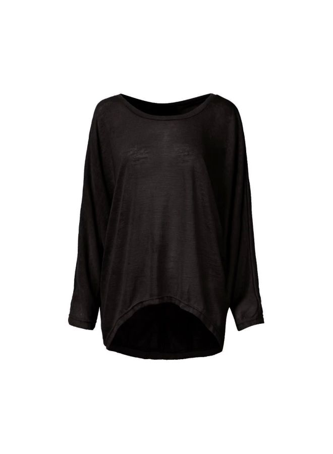 Long Sleeves Tunic Black  - Image 2