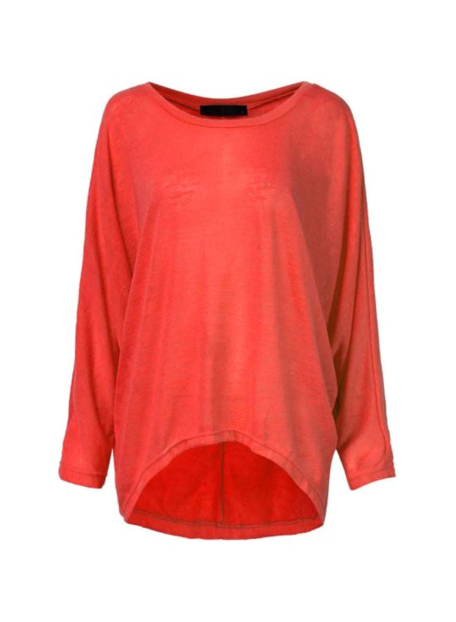 Long Sleeves Tunic Red  - Image 1
