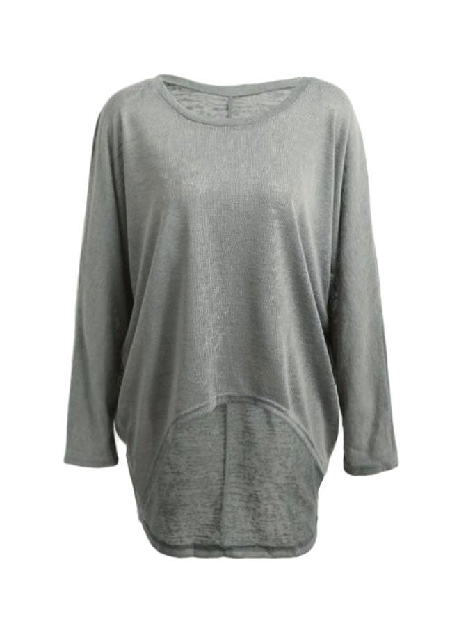 Long Sleeves Tunic Grey  - Image 1