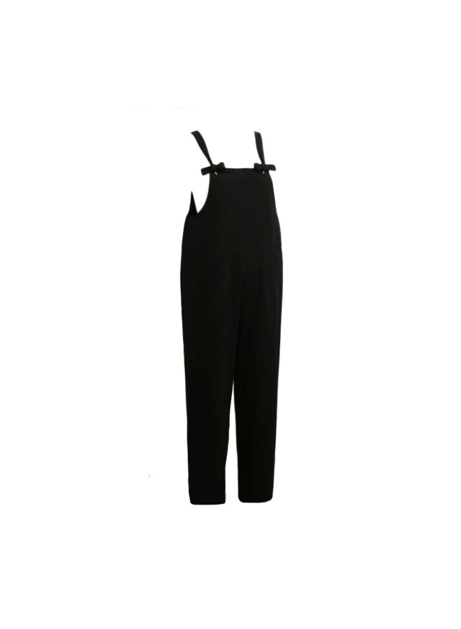 Casual Sleeveless Jumpsuit Black  - Image 4